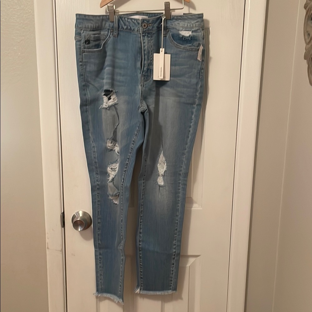 Maurices Blue Jeans with Distressed Style